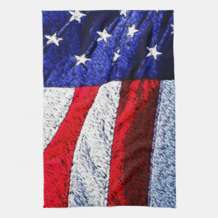 Linge De Cuisine Drapeau américain