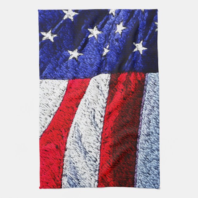 Linge De Cuisine Drapeau américain (Vertical)