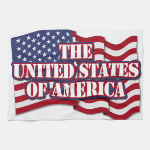 Linge De Cuisine Drapeau américain avec drapeau américain