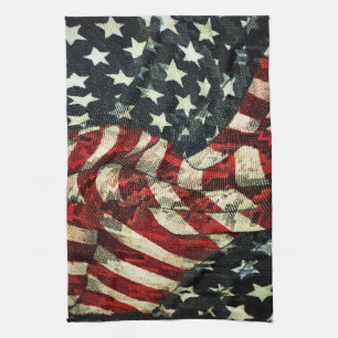 Linge De Cuisine Drapeau américain-Camouflage par Shirley Taylor