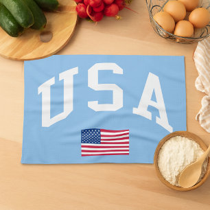 Linge De Cuisine Drapeau américain de la fête de l'indépendance pat