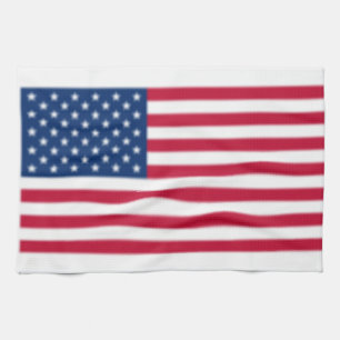 Linge De Cuisine Drapeau américain flou