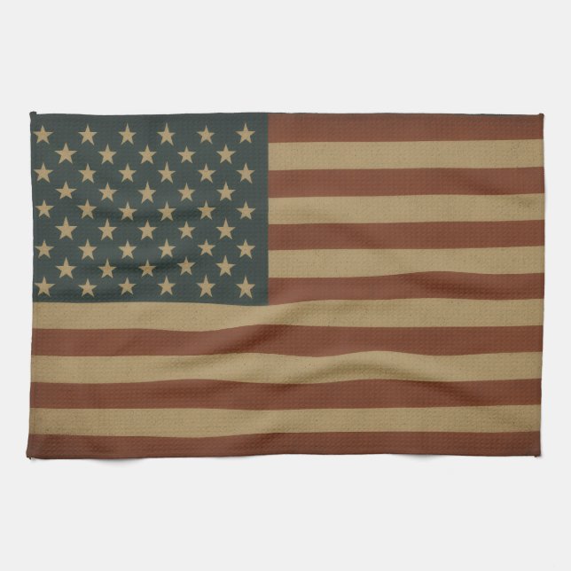 Linge De Cuisine Drapeau américain patriotique (Horizontal)