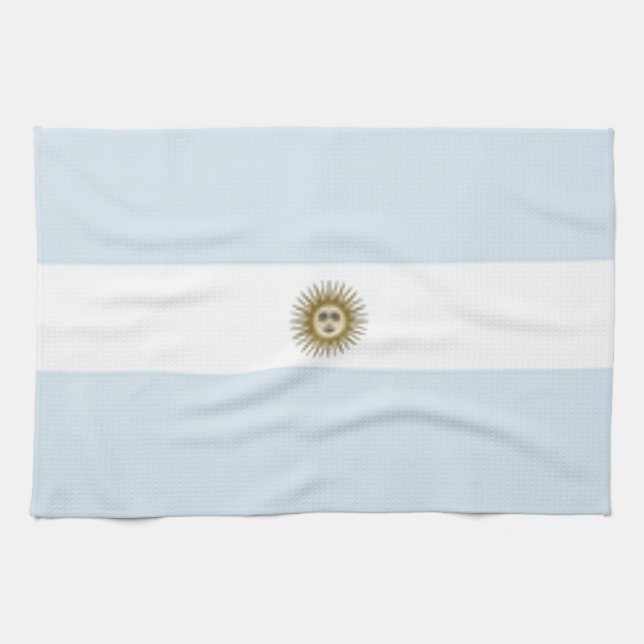 Linge De Cuisine Drapeau Argentine (Horizontal)