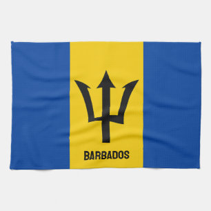 Linge De Cuisine Drapeau Barbade