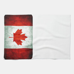 Linge De Cuisine Drapeau canadien en détresse