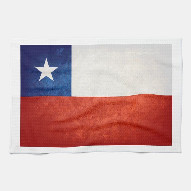 Linge De Cuisine Drapeau Chili ; (Horizontal)