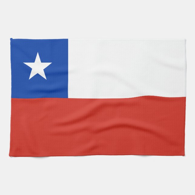 Linge De Cuisine Drapeau chilien patriotique (Horizontal)