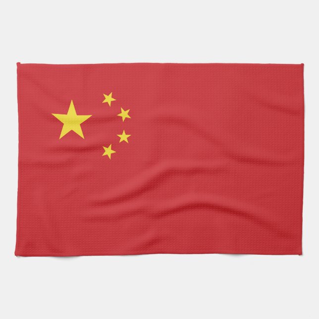 Linge De Cuisine Drapeau chinois (Horizontal)