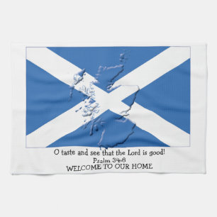 Linge De Cuisine DRAPEAU chrétien personnalisé de l'ÉCOSSE Serviett