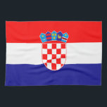 Linge De Cuisine Drapeau croate<br><div class="desc">Le drapeau national de la Croatie.</div>