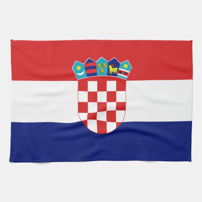 Linge De Cuisine Drapeau croate - Trobojnica (Horizontal)