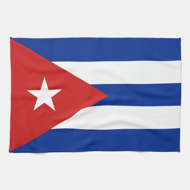 Linge De Cuisine Drapeau Cuba (Horizontal)