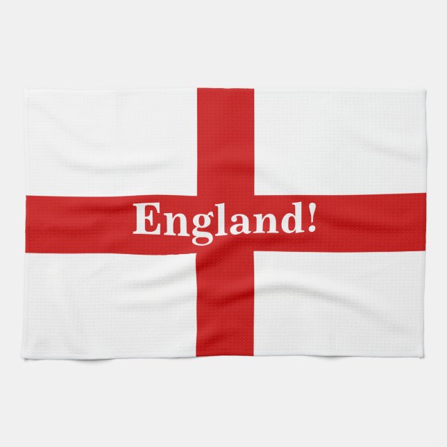 Linge De Cuisine Drapeau d'Angleterre - Engerland ! Engerland ! (Horizontal)