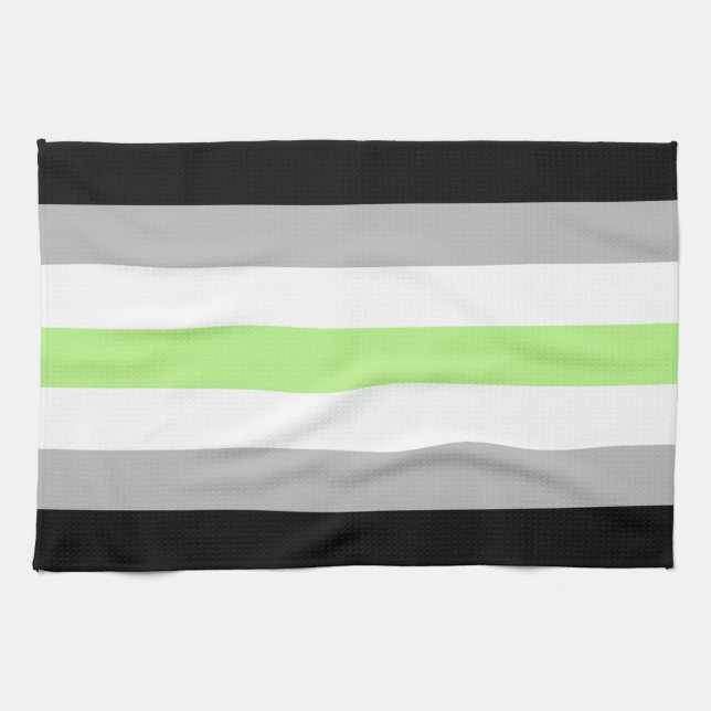 Linge De Cuisine Drapeau de fierté agender (Horizontal)