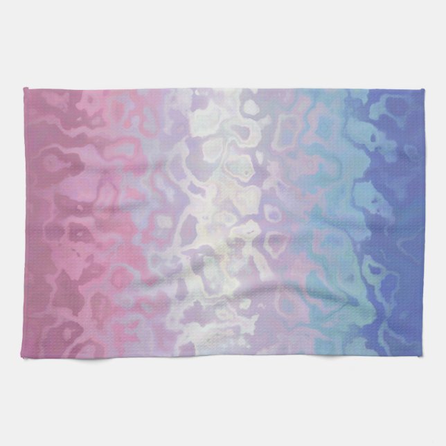 Linge De Cuisine Drapeau de fierté bigender tripant ondoyant funky  (Horizontal)
