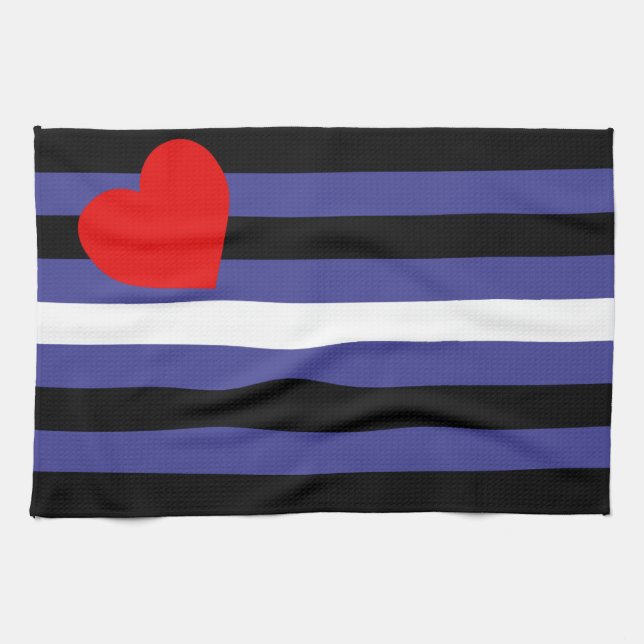 Linge De Cuisine Drapeau de fierté cuir (Horizontal)