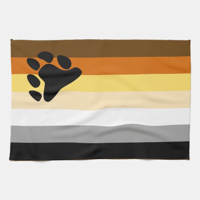 Linge De Cuisine Drapeau de fierté des Ours (Horizontal)