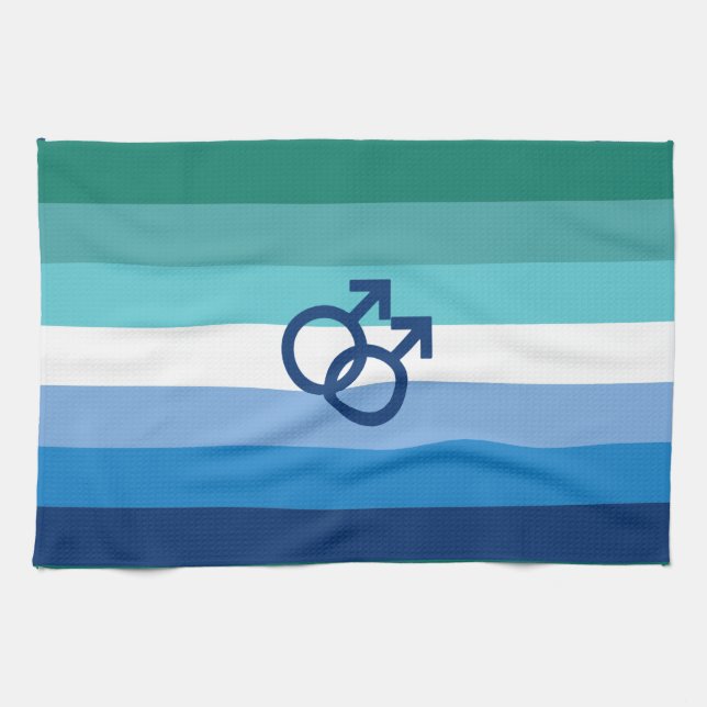 Linge De Cuisine Drapeau de fierté gay MLM (Horizontal)