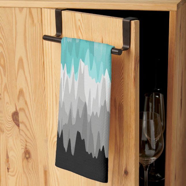 Linge De Cuisine Drapeau de fierté Libramasculin Bohème Funky Ondul (Pliage en tiers)