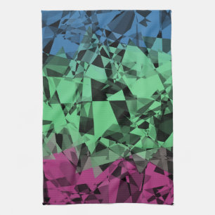 Linge De Cuisine Drapeau de Fierté Polysexuel Groovy Éclectique Rét
