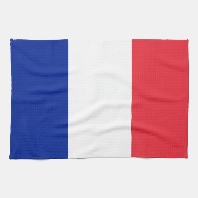 Linge De Cuisine Drapeau de France (Horizontal)