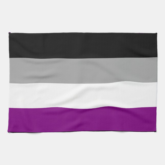 Linge De Cuisine Drapeau de la fierté asexuelle (Horizontal)