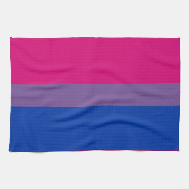 Linge De Cuisine Drapeau de la fierté bisexuelle (Horizontal)