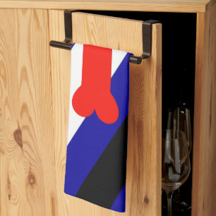 Linge De Cuisine Drapeau de la fierté de jeu de chiots de SlipperyJ