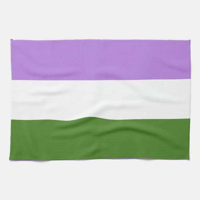Linge De Cuisine Drapeau de la fierté queer (Horizontal)