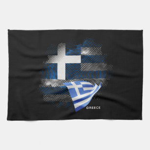 Linge De Cuisine Drapeau de la Grèce