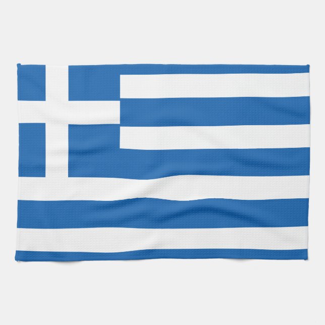 Linge De Cuisine Drapeau de la Grèce Drapeau grec (Horizontal)