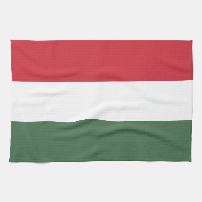 Linge De Cuisine Drapeau de la Hongrie (Horizontal)