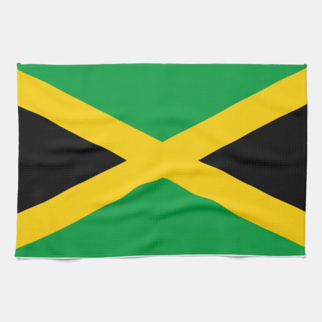 Linge De Cuisine Drapeau de la Jamaïque (Horizontal)