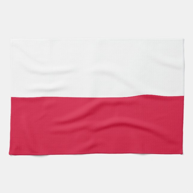 Linge De Cuisine Drapeau de la Pologne (Horizontal)