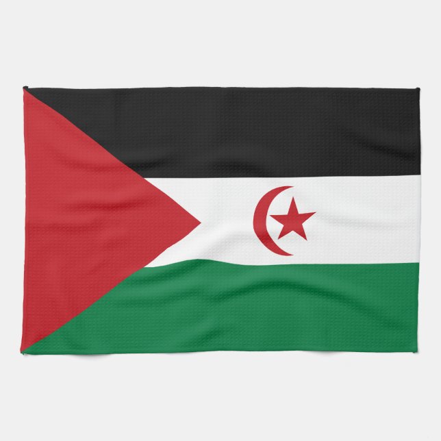 Linge De Cuisine Drapeau de la République arabe sahraouie démocrati (Horizontal)