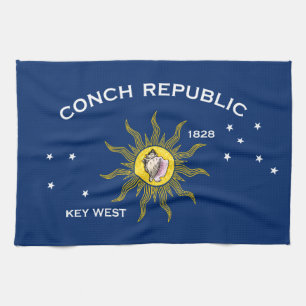 Linge De Cuisine Drapeau de la République des Conques Key West Flor