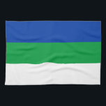 Linge De Cuisine Drapeau de la République Komi<br><div class="desc">Drapeau patriotique de la République Komi.</div>