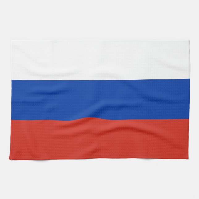 Linge De Cuisine Drapeau de la Russie (Horizontal)