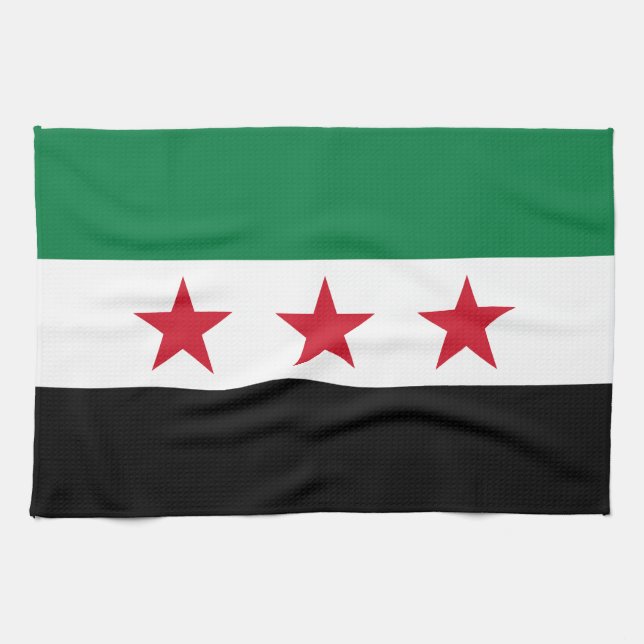 Linge De Cuisine Drapeau de la Syrie (Horizontal)