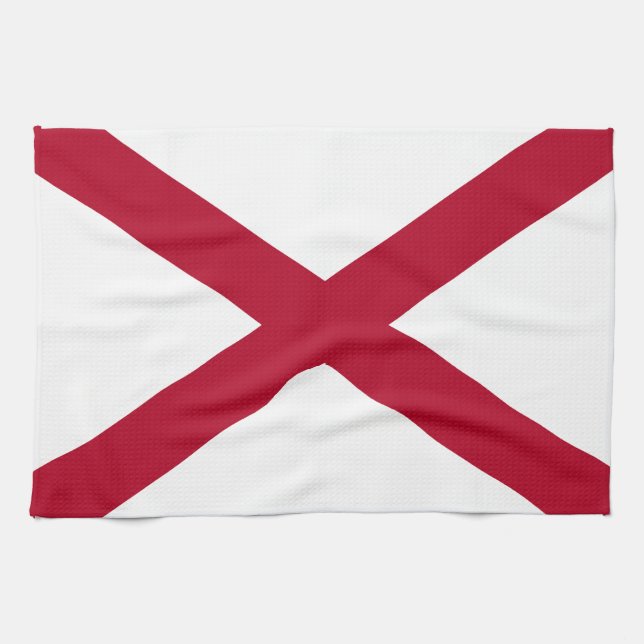 Linge De Cuisine Drapeau de l'Alabama (Horizontal)