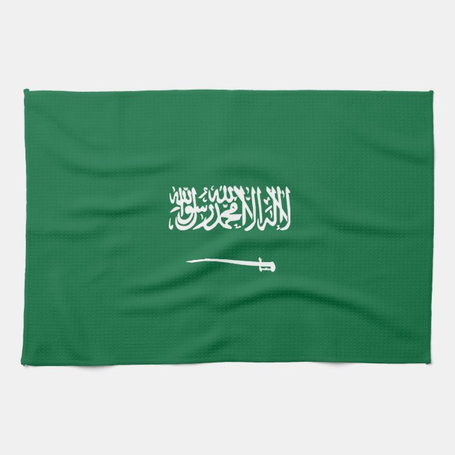 Linge De Cuisine Drapeau de l'Arabie saoudite (Horizontal)