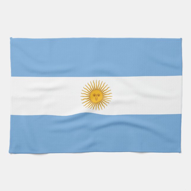 Linge De Cuisine Drapeau de l'Argentine (Horizontal)