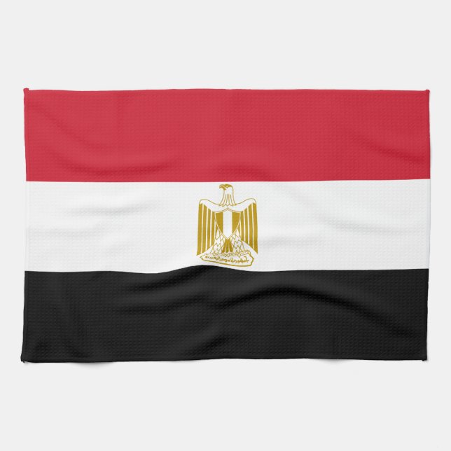 Linge De Cuisine Drapeau de l'Égypte (Horizontal)