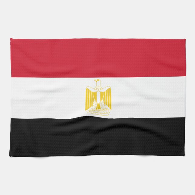 Linge De Cuisine Drapeau de l'Égypte (Horizontal)