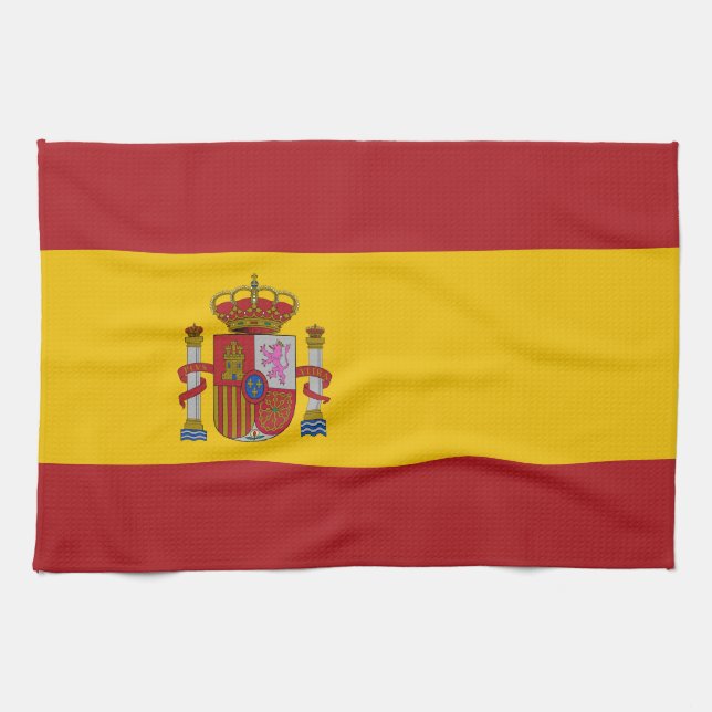 Linge De Cuisine Drapeau de l'Espagne (Horizontal)