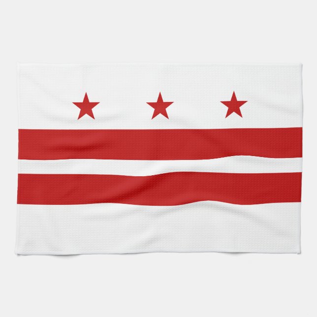 Linge De Cuisine Drapeau de l'État de Washington DC (Horizontal)