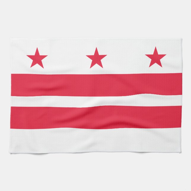Linge De Cuisine Drapeau de l'État de Washington DC (Horizontal)