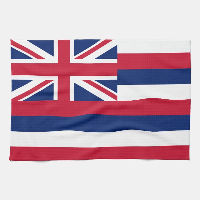 Linge De Cuisine Drapeau de l'État d'Hawaii (Horizontal)
