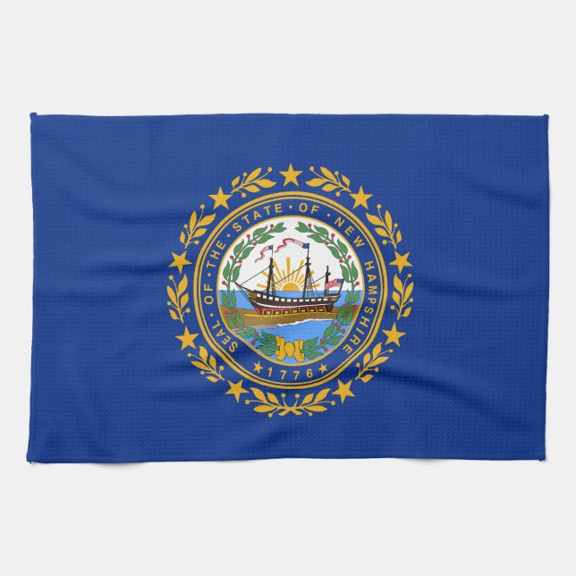Linge De Cuisine Drapeau de l'État du New Hampshire (Horizontal)
